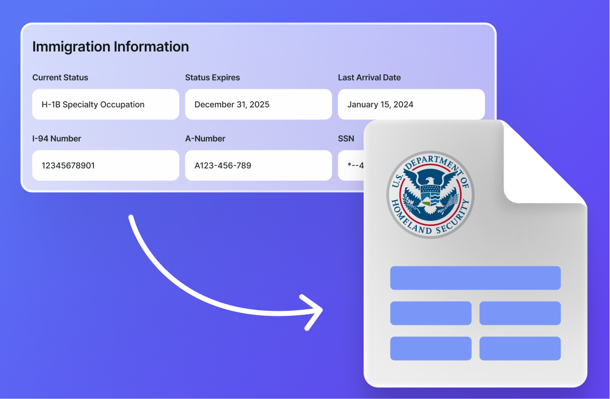 Step-by-step form interface